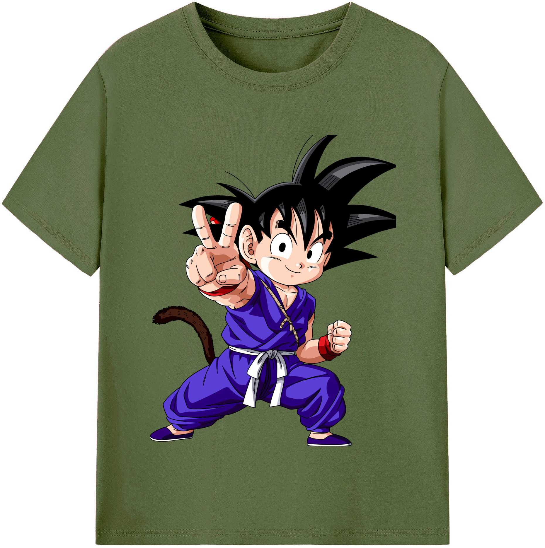 （画像用） ドラゴンボール 孫悟空（そん ごくう）Son Goku カカロット DRAGON BALL Kakarotto 綿100％半袖Tシャツ（フロントプリント）